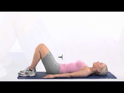 How to do a pelvic tilt lying down