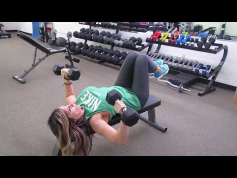 Dumb bell Flat Bench Chest Press with Tabletop