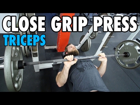 CLOSE GRIP PRESS | Triceps | How-To Exercise Tutorial