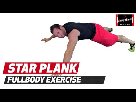 Full body exercises - STAR PLANK
