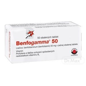 Benfogamma 50 mg 50 tbl - vitamín B1 - tiamín