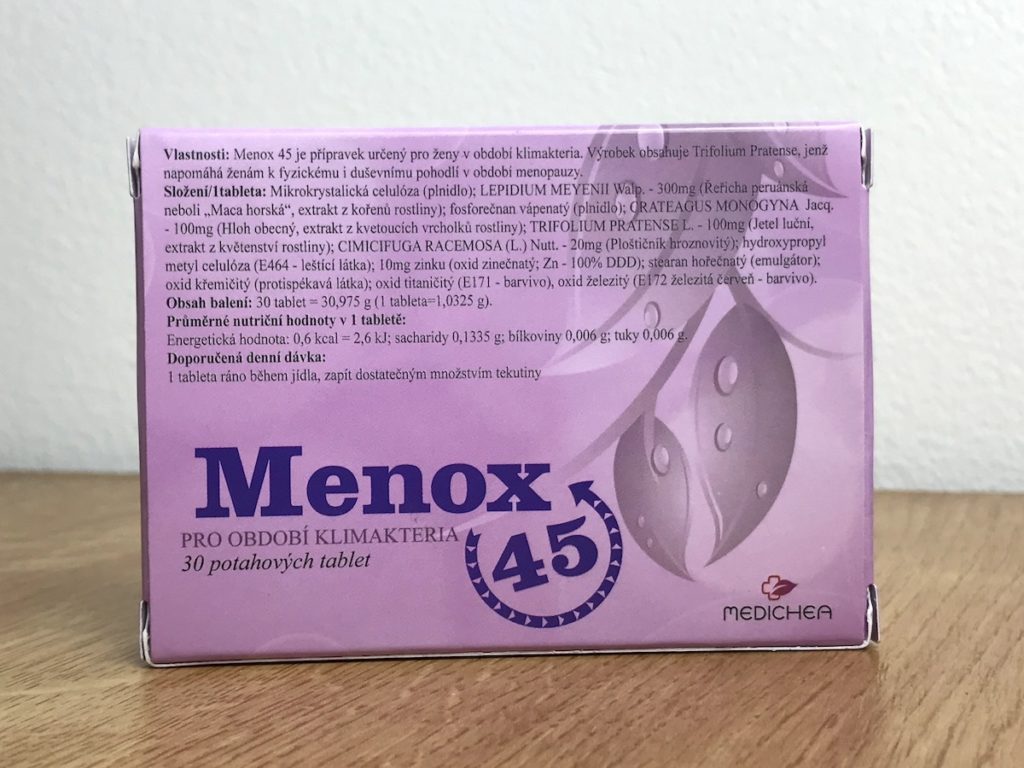 Menox 45 - zloženie, dávkovanie