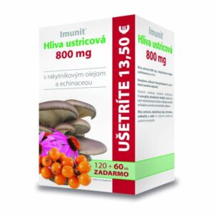 Hliva ustricová + rakytník a echinacea 180 kapsúl
