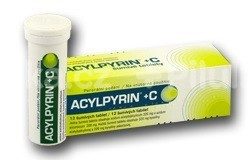 ACYLPYRIN + vitamín C šumivé tablety 12 ks