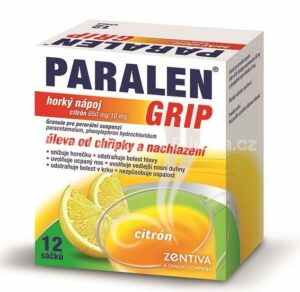 PARALEN GRIP horúci nápoj citrón 650 mg/10 mg  6 vrecúšok