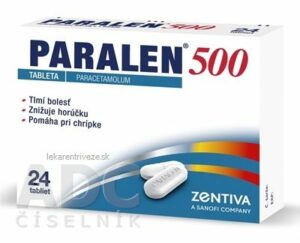 PARALEN 500 tbl 500 mg (blis.Al/PVC) 1×24 ks