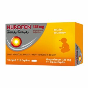 NUROFEN pre deti čapíky 10 kusov/125 mg