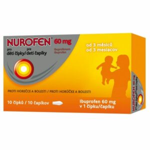 NUROFEN pre deti čapíky 10 kusov / 60 mg