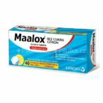 Maalox bez cukru citron  40 ks