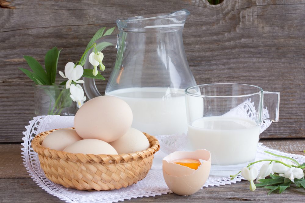 potraviny počas mliečnej diéty