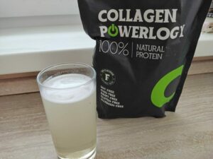 Powerlogy Collagen balenie, pohár so zarobeným kolagénom
