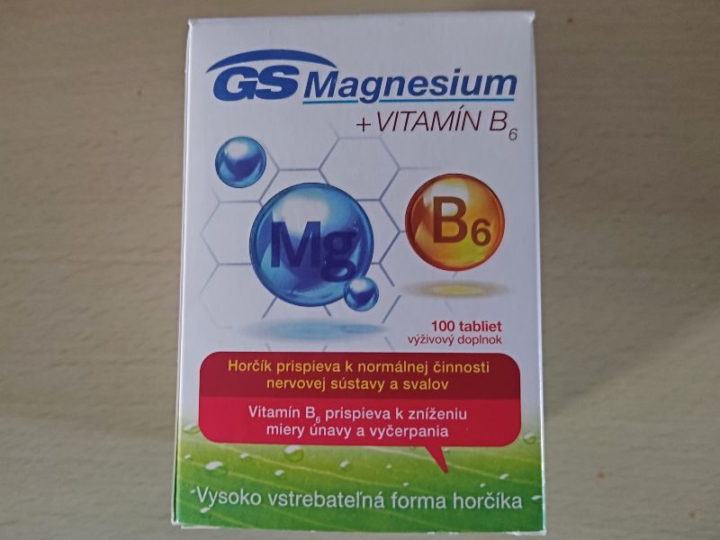  GS Magnesium B6 v škatuľke