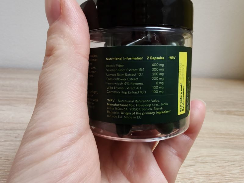 Hevi Natural Sleep Elixir - zloženie